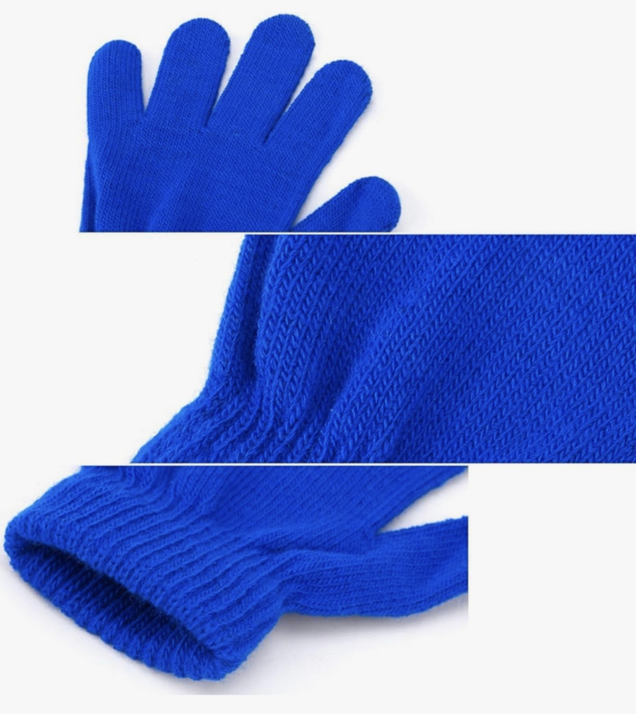 6 pairs kids magic Knitted Gloves, new - photo 2