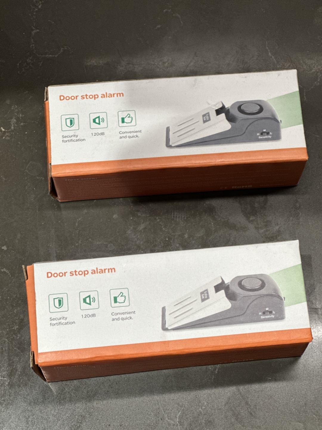 Door Stop Alarm (2 pack)