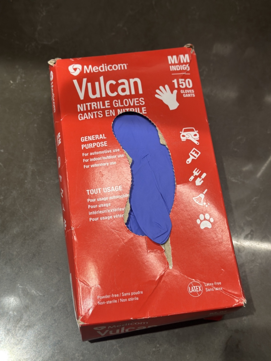 Medicom Vulcan Nitrile Gloves - Medium