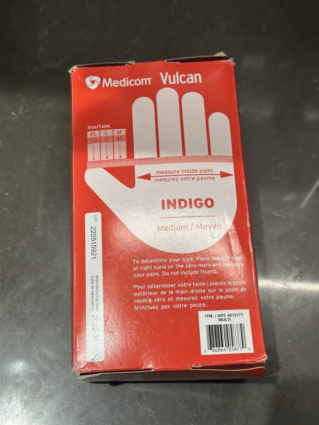 Medicom Vulcan Nitrile Gloves - Medium - photo 2