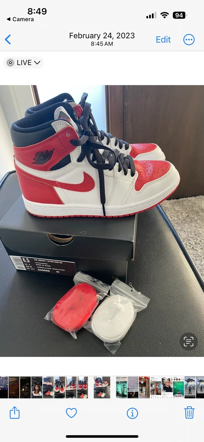 Air Jordan 1 Retro High OG Size Mens 6.5 image indicator(5)