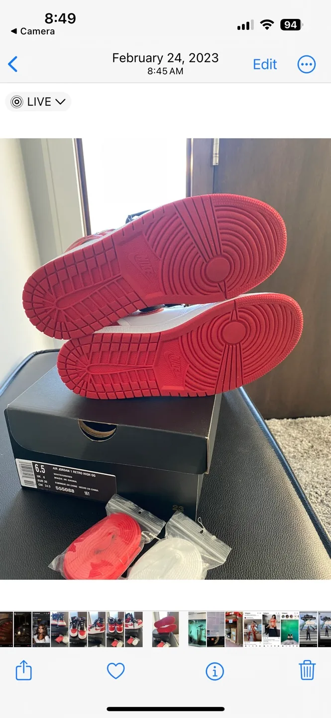 Air Jordan 1 Retro High OG Size Mens 6.5 image indicator(4)