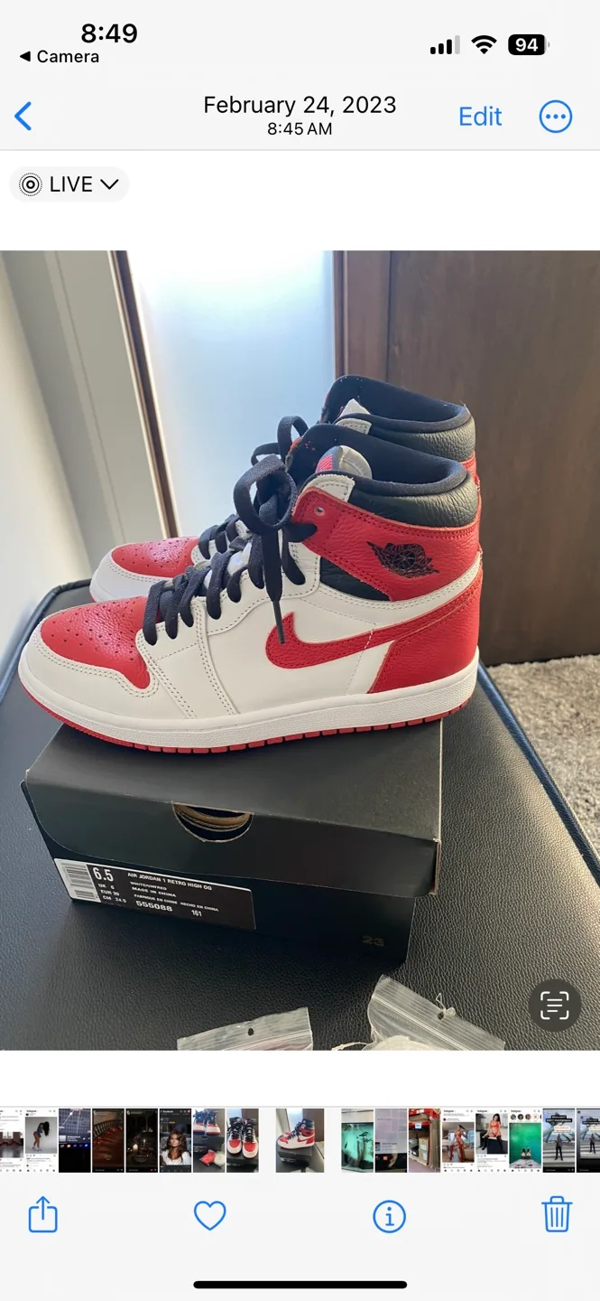 Air Jordan 1 Retro High OG Size Mens 6.5 image indicator(7)