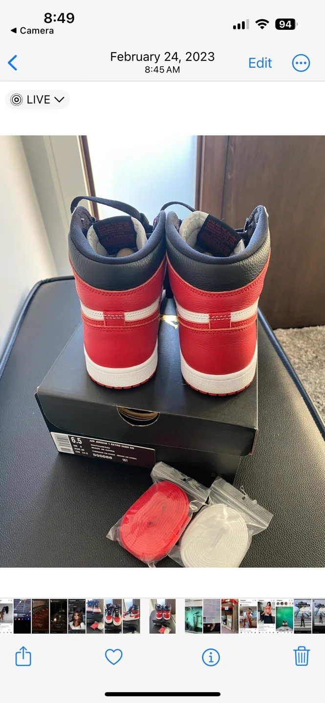 Air Jordan 1 Retro High OG Size Mens 6.5 image indicator(6)