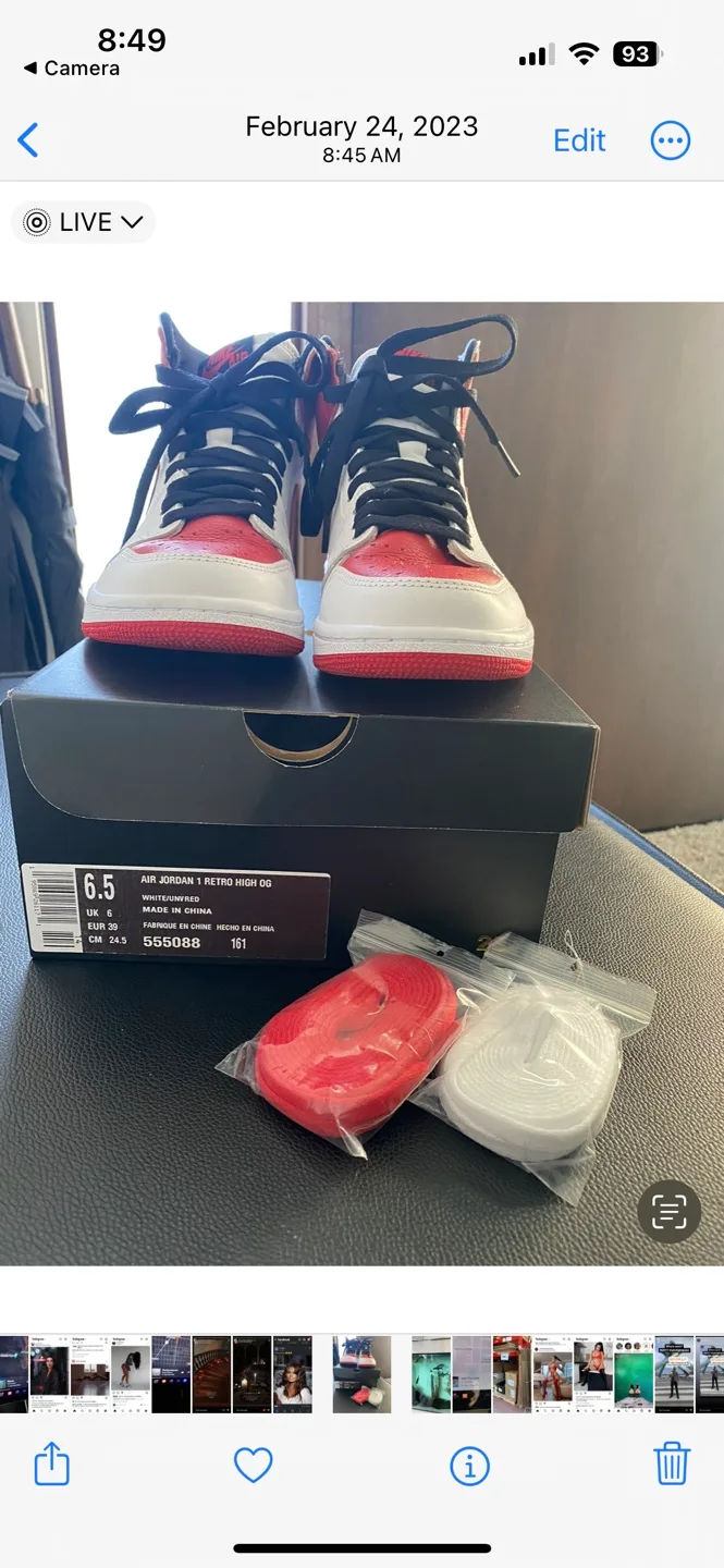 Air Jordan 1 Retro High OG Size Mens 6.5 image indicator(9)