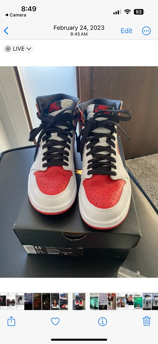 Air Jordan 1 Retro High OG Size Mens 6.5 image indicator(8)