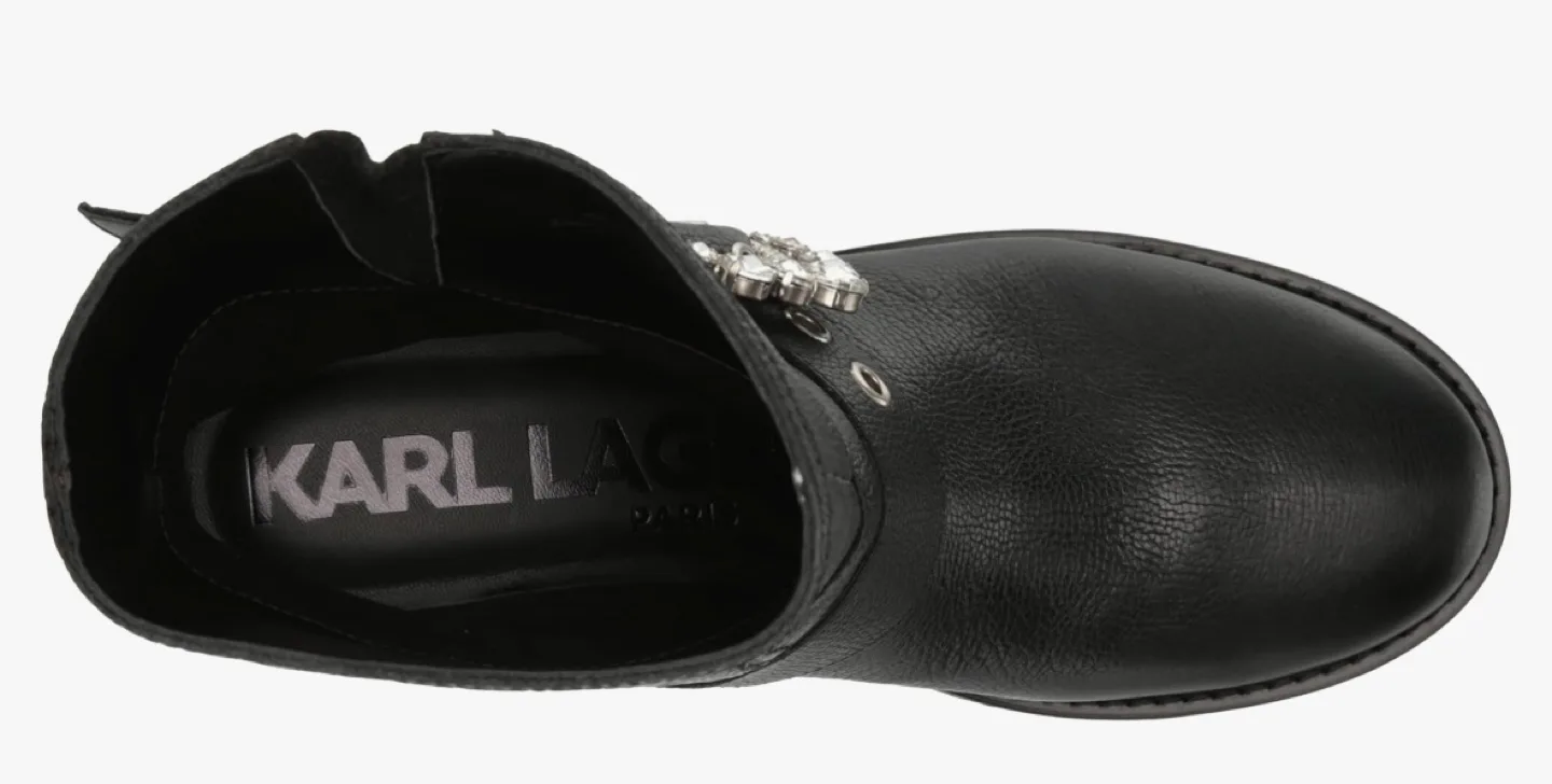 Karl Lagerfeld Paris Women's Lug-Sole Marceau Bootie Authentic image indicator(4)