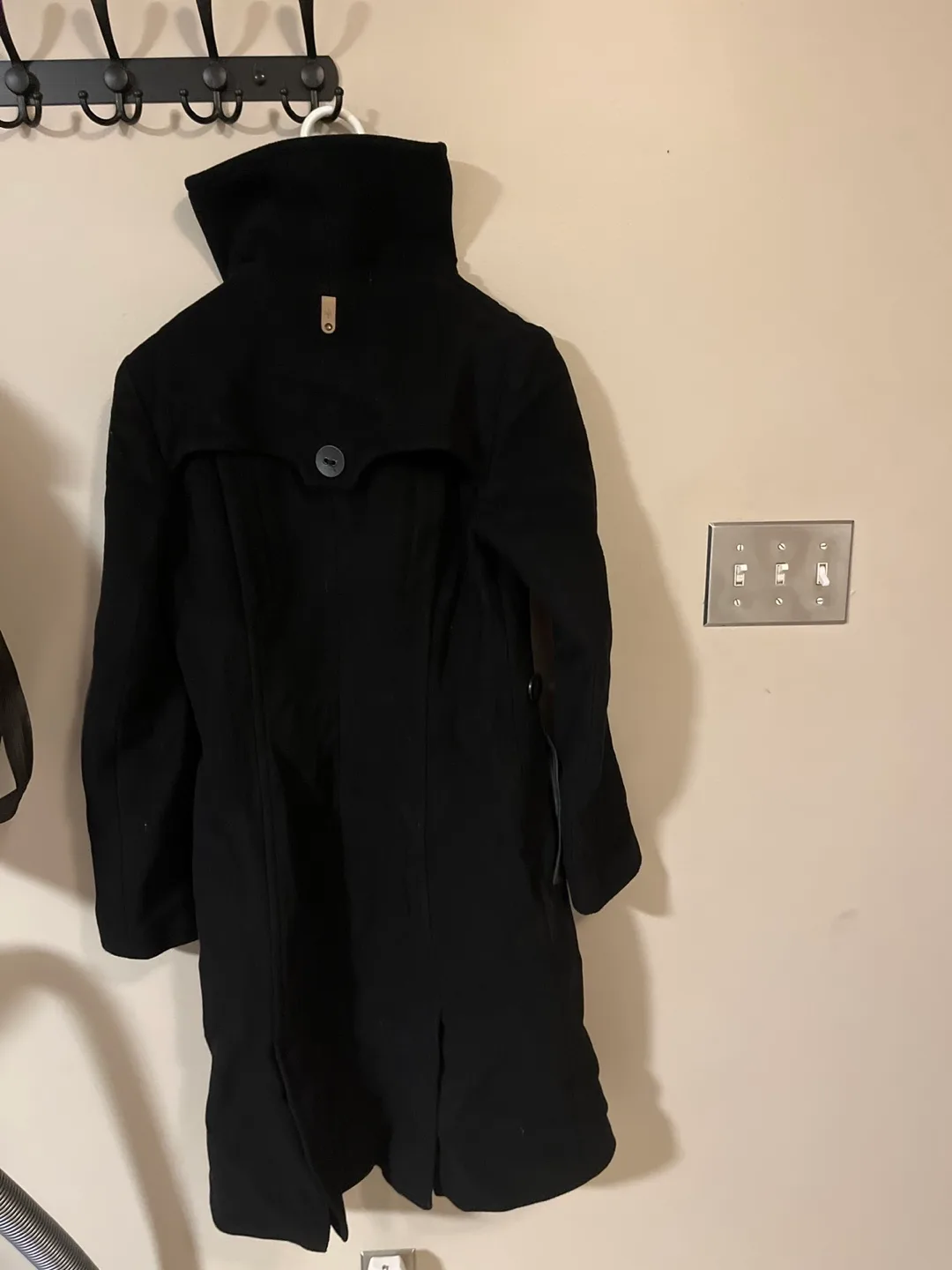 Mackage Black Wool Coat - Womens Small image indicator(2)