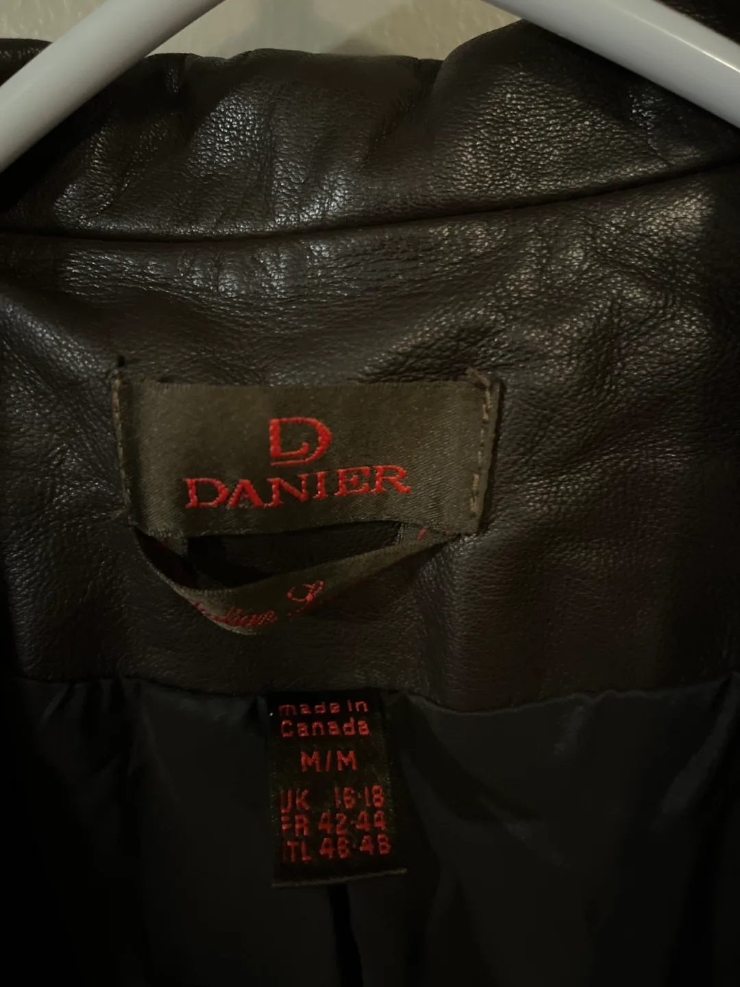 Women's Medium Danier Brown Leather Jacket image indicator(3)