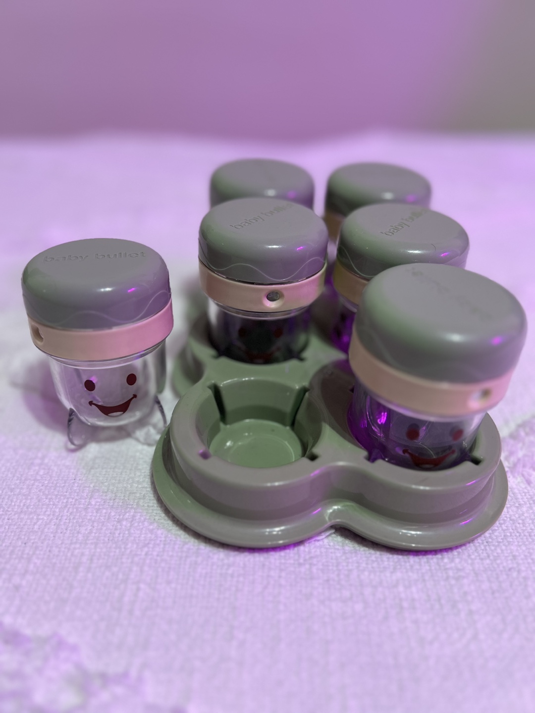 Baby Bullet Food Storage Containers and Tray