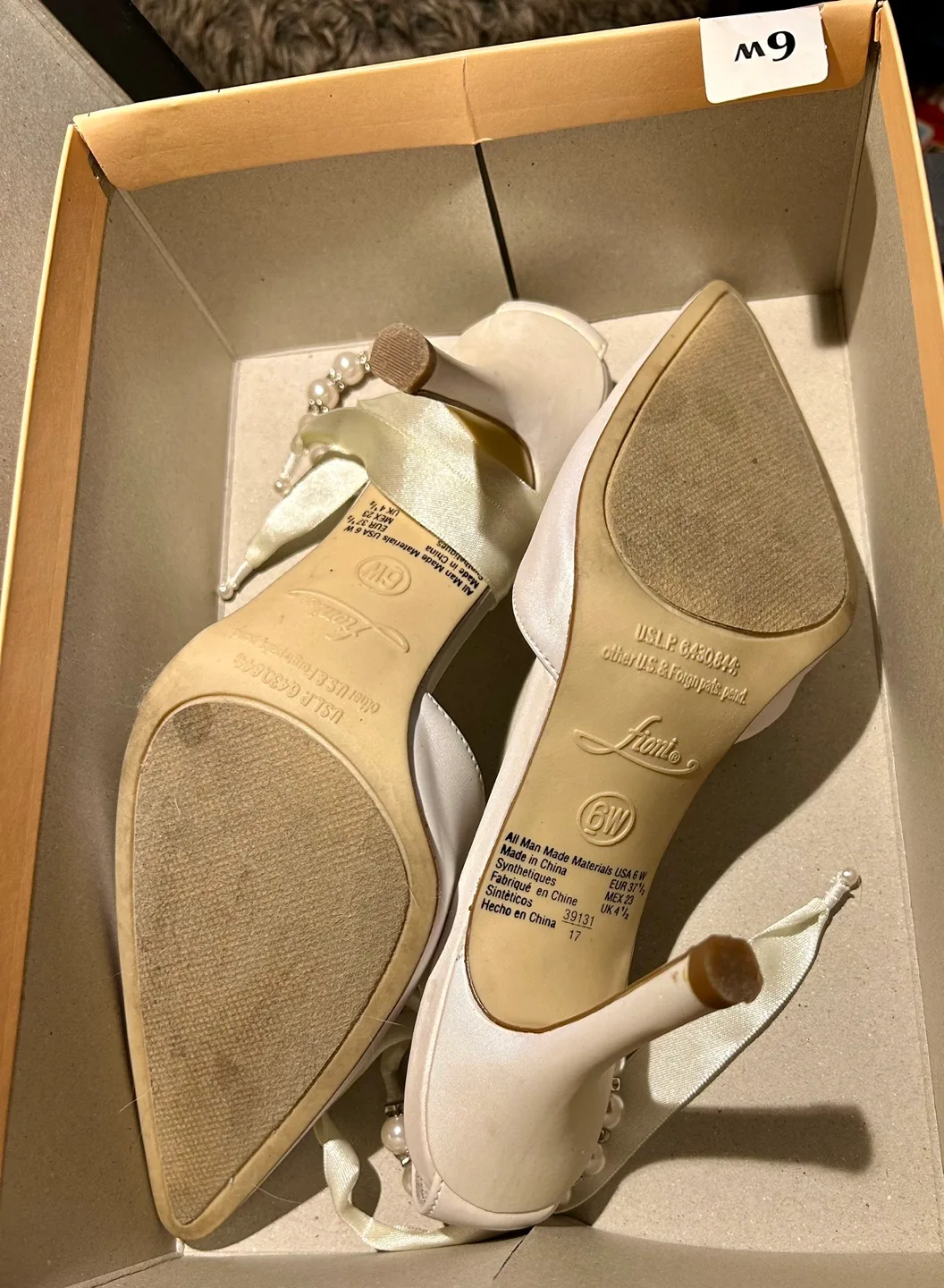 Fioni Bride White Satin Heels Size 6 #ThriftyPicks image indicator(2)