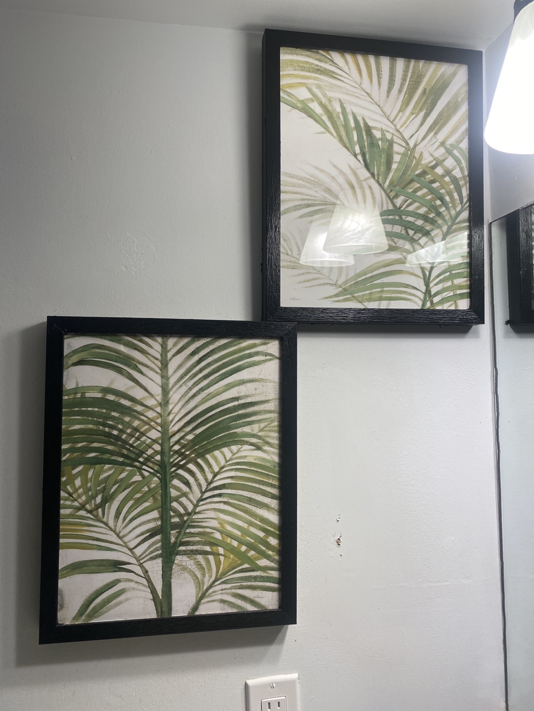 Set of 2 Palm Leaf Wall Art #ThriftyPicks