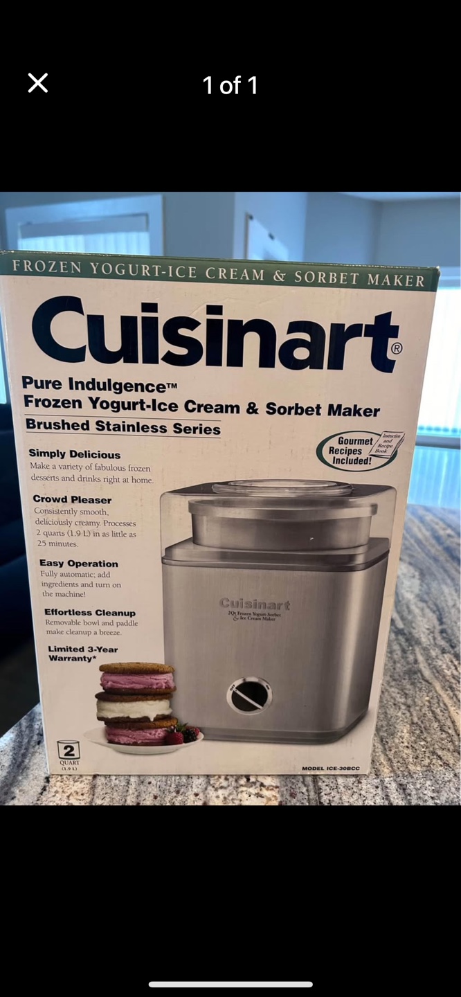 Cuisinart Frozen Yogurt-Ice Cream & Sorbet Maker