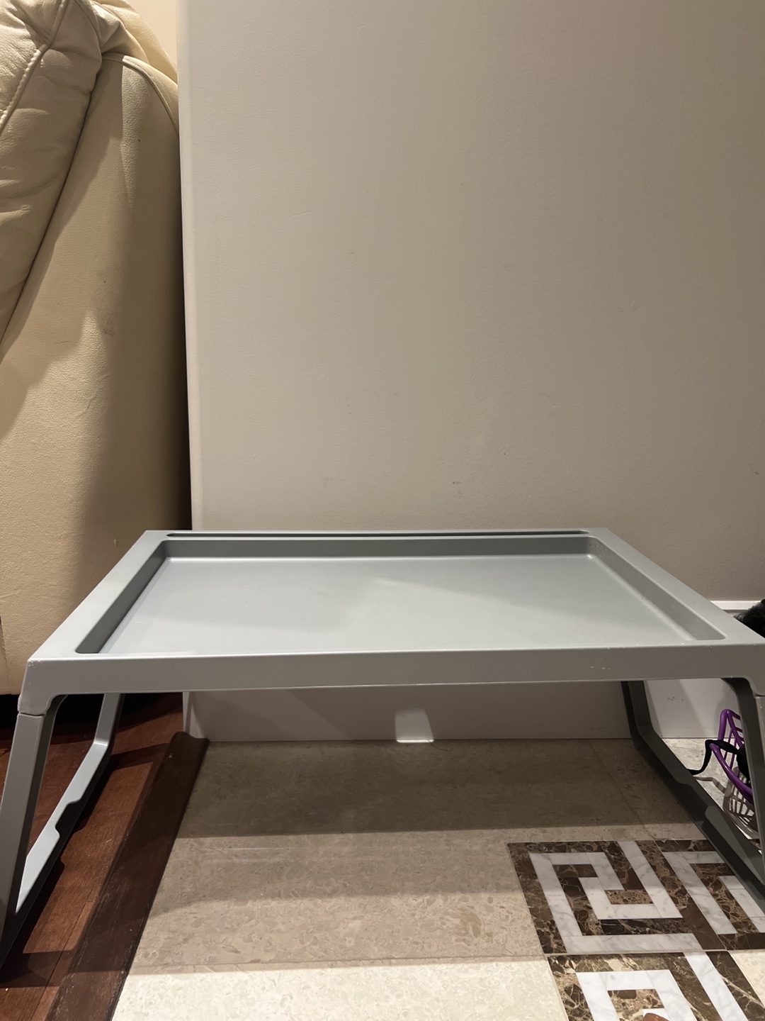 Grey Foldable Laptop Desk