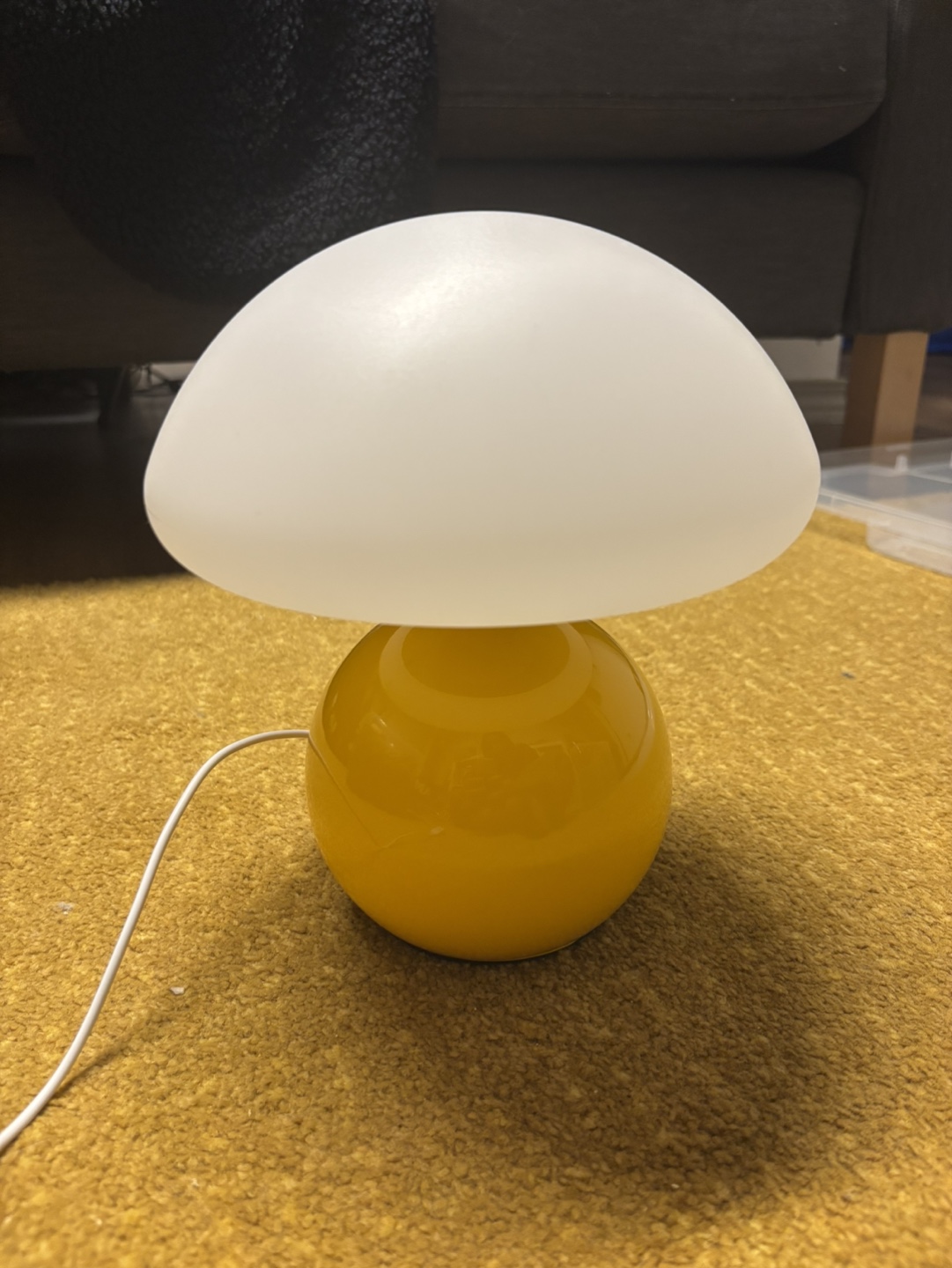 Yellow Mushroom Lamp