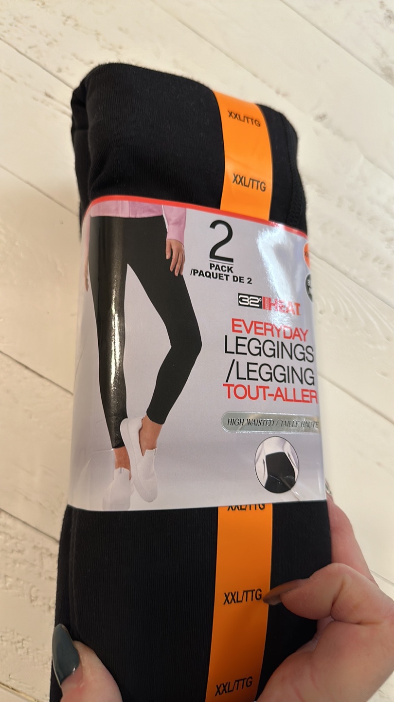 2 Pack 32 Degrees Heat Everyday Leggings, Size XXL - photo 3