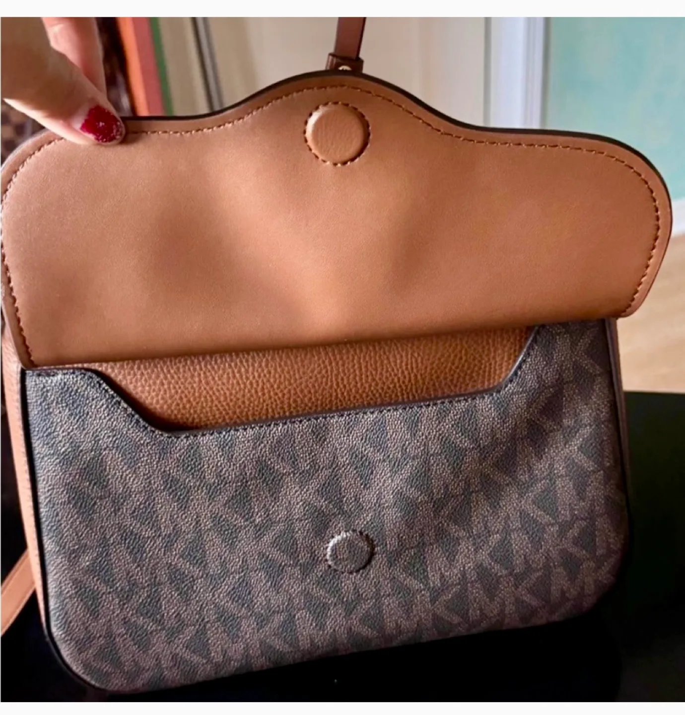 Michael Kors Brown  Crossbody Bag image indicator(5)