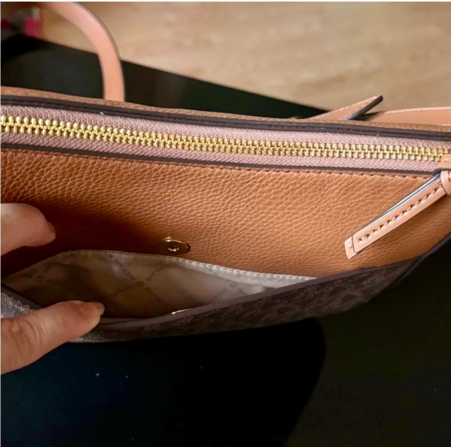 Michael Kors Brown  Crossbody Bag image indicator(8)