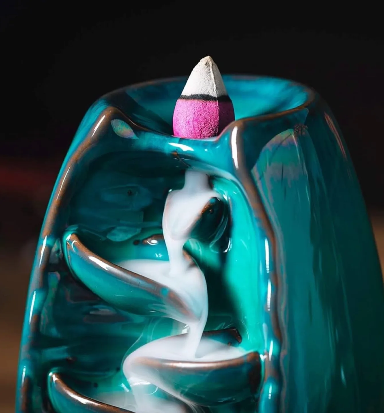 INONE Waterfall Backflow Incense Burner image indicator(4)