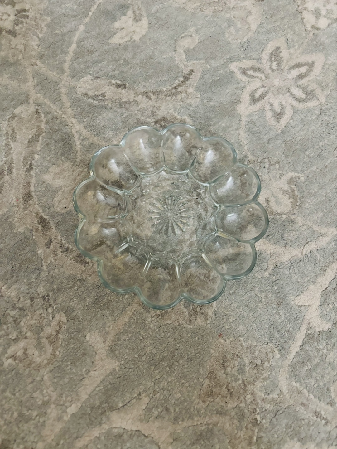 Vintage Glass Egg Plate - photo 4