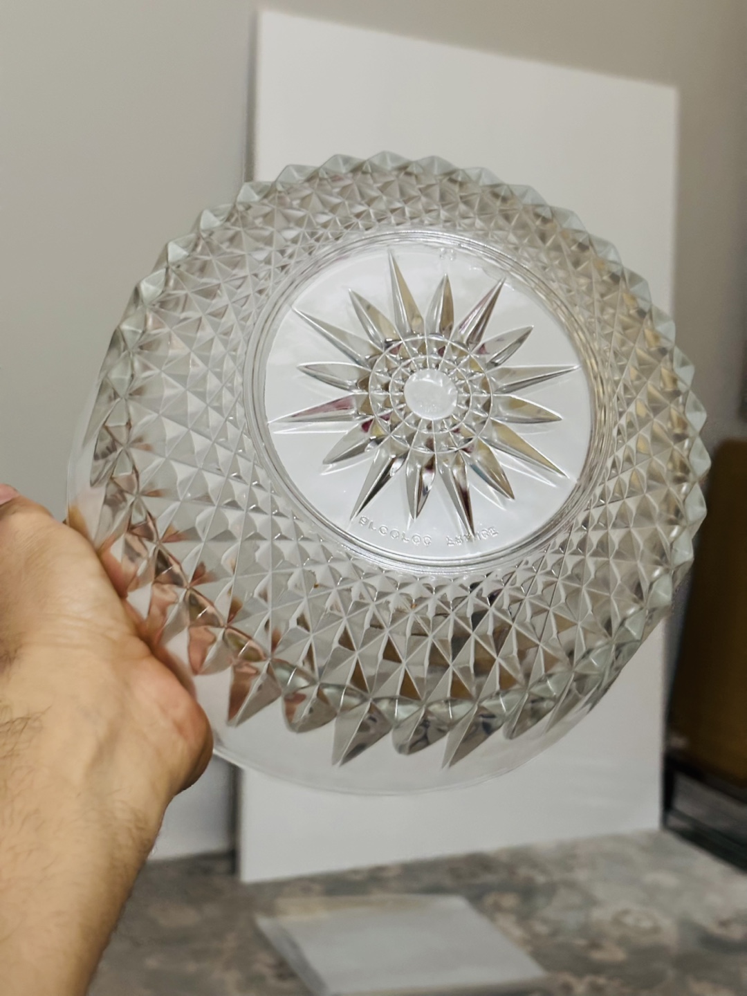 Vintage Glass Serving Bowl