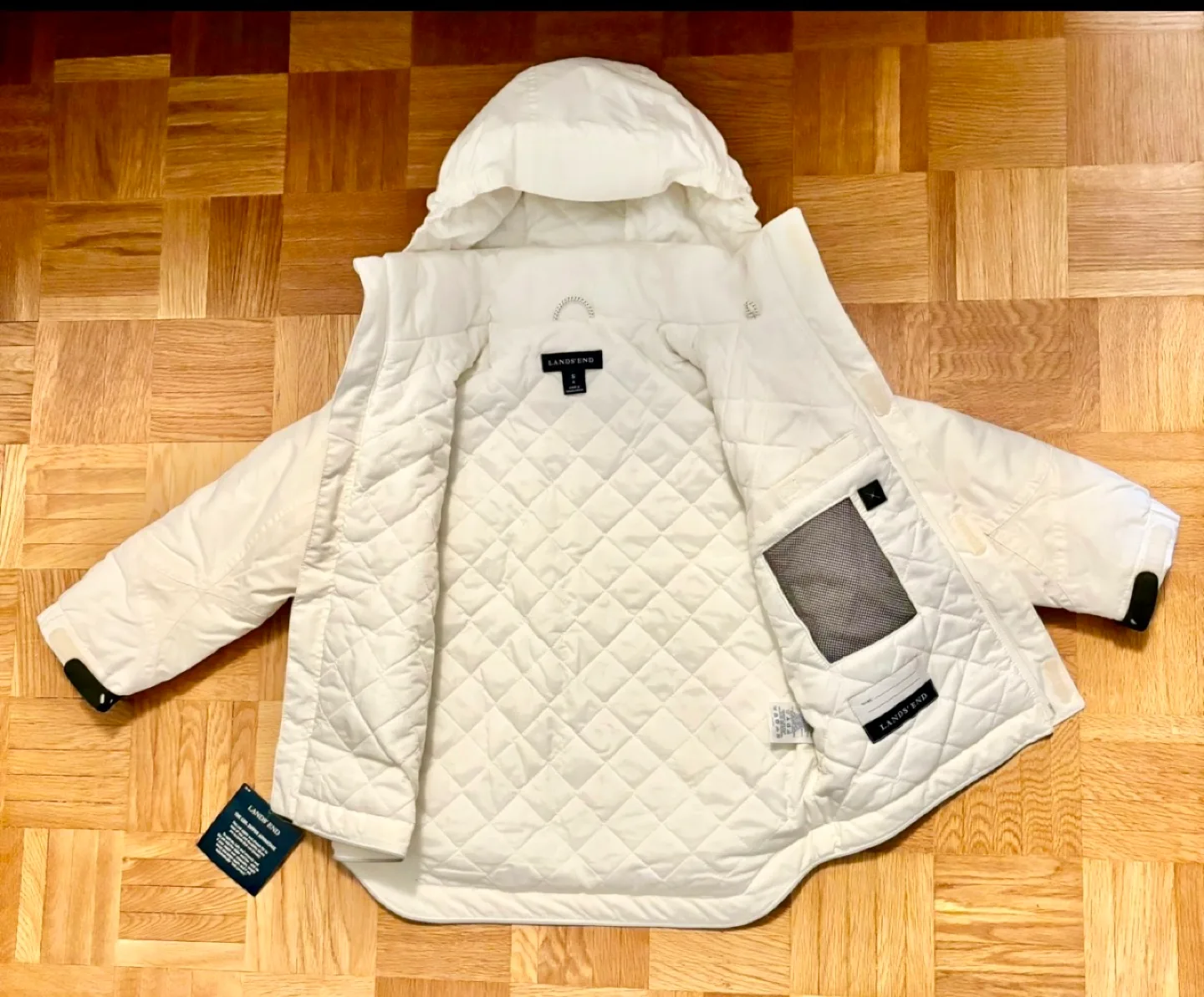 Land's End White Kids Jacket image indicator(3)