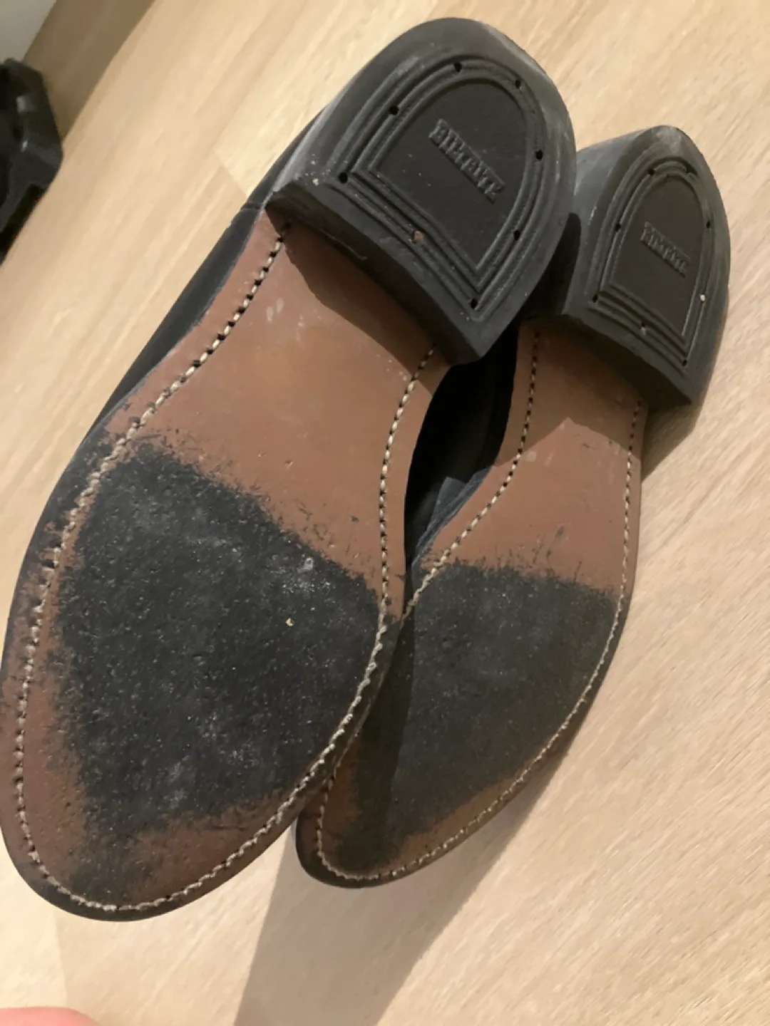 Bullrider Black Leather Cowboy Boots Size 8 image indicator(4)