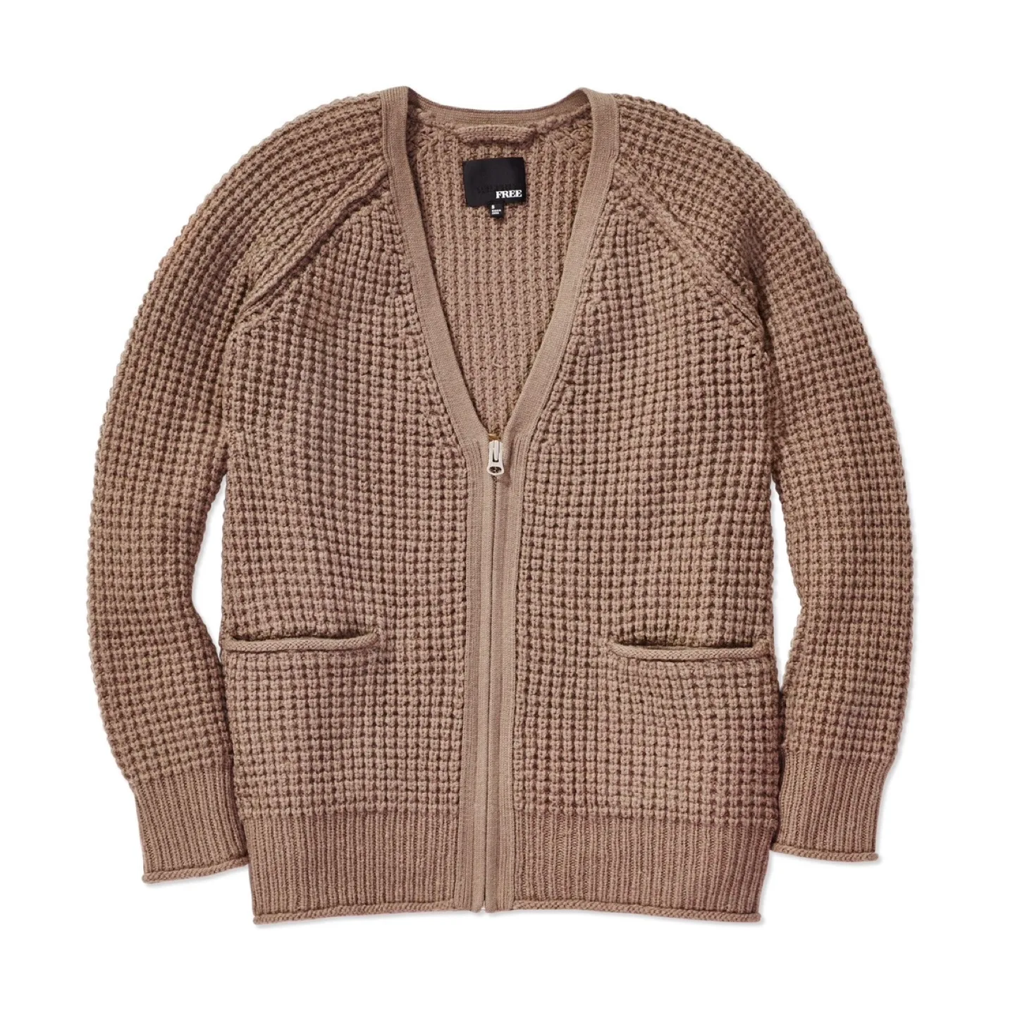 Aritzia Wilfred Free Marin Brown Wool Alpaca Knit Cardigan image indicator(8)
