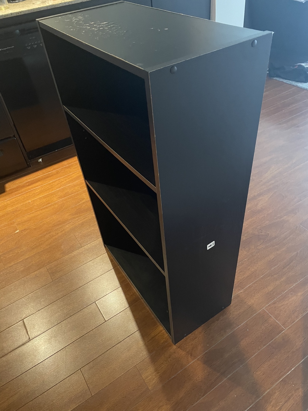 Free Black Bookshelf #freecycle