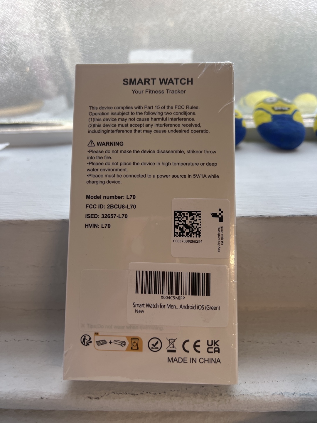 Smart Watch for Men, Android iOS (Green) - photo 2
