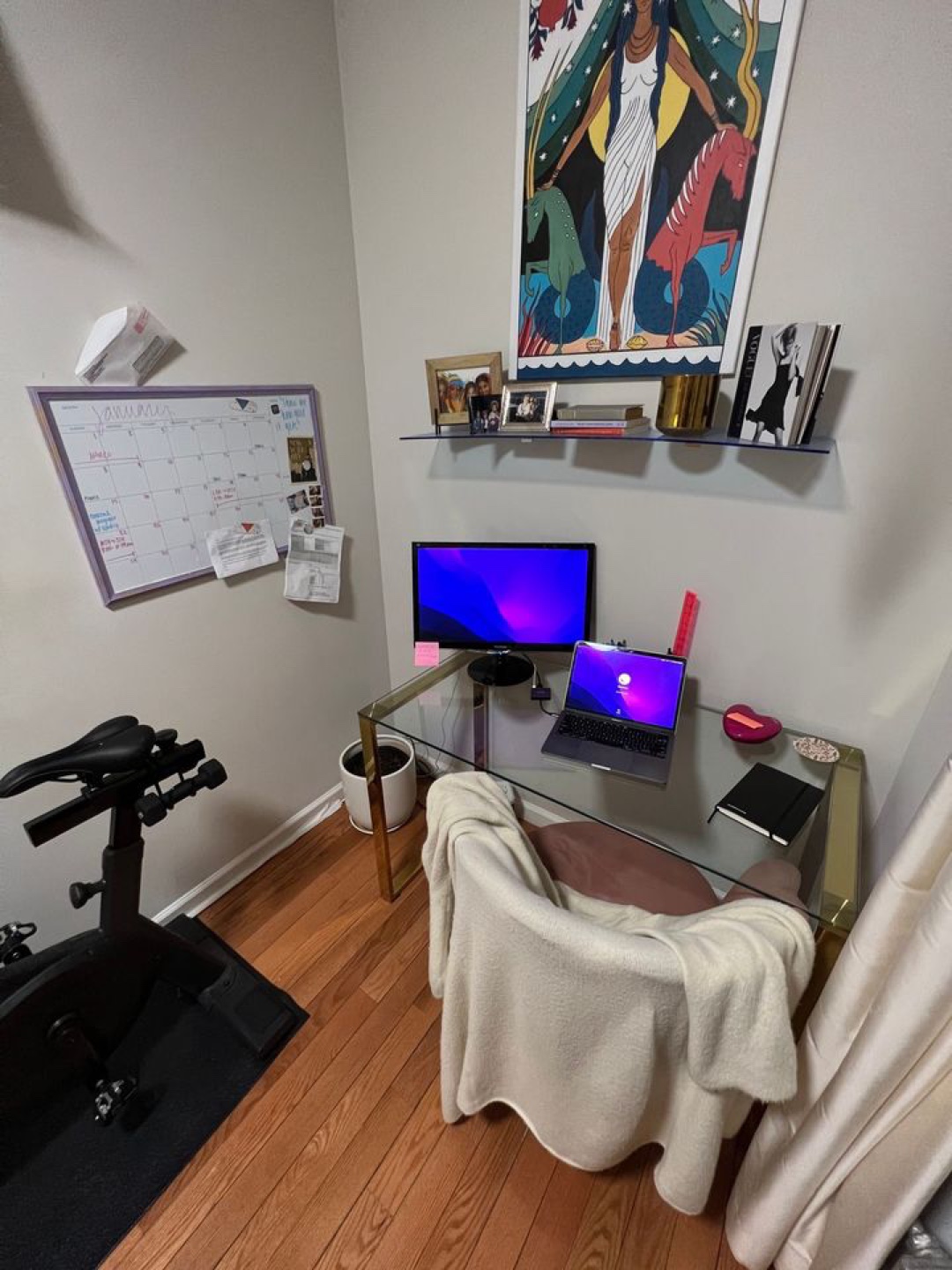 AllModern Gold Glass Desk