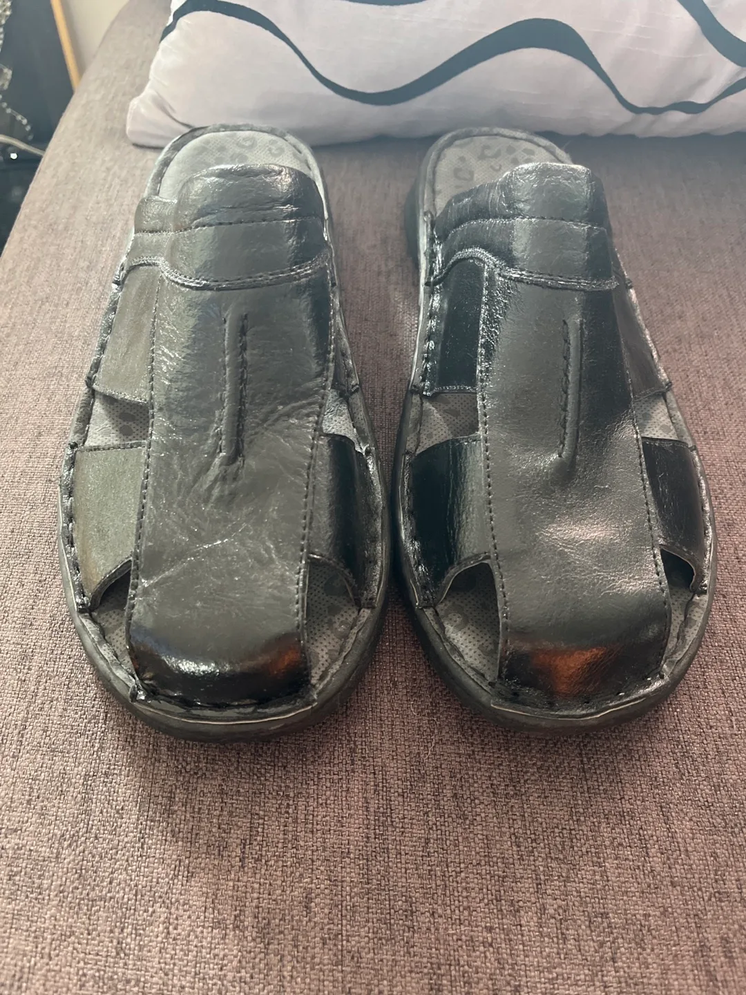 New Lightfoot Men's Leather Sandals size 10.5-11 image indicator(6)