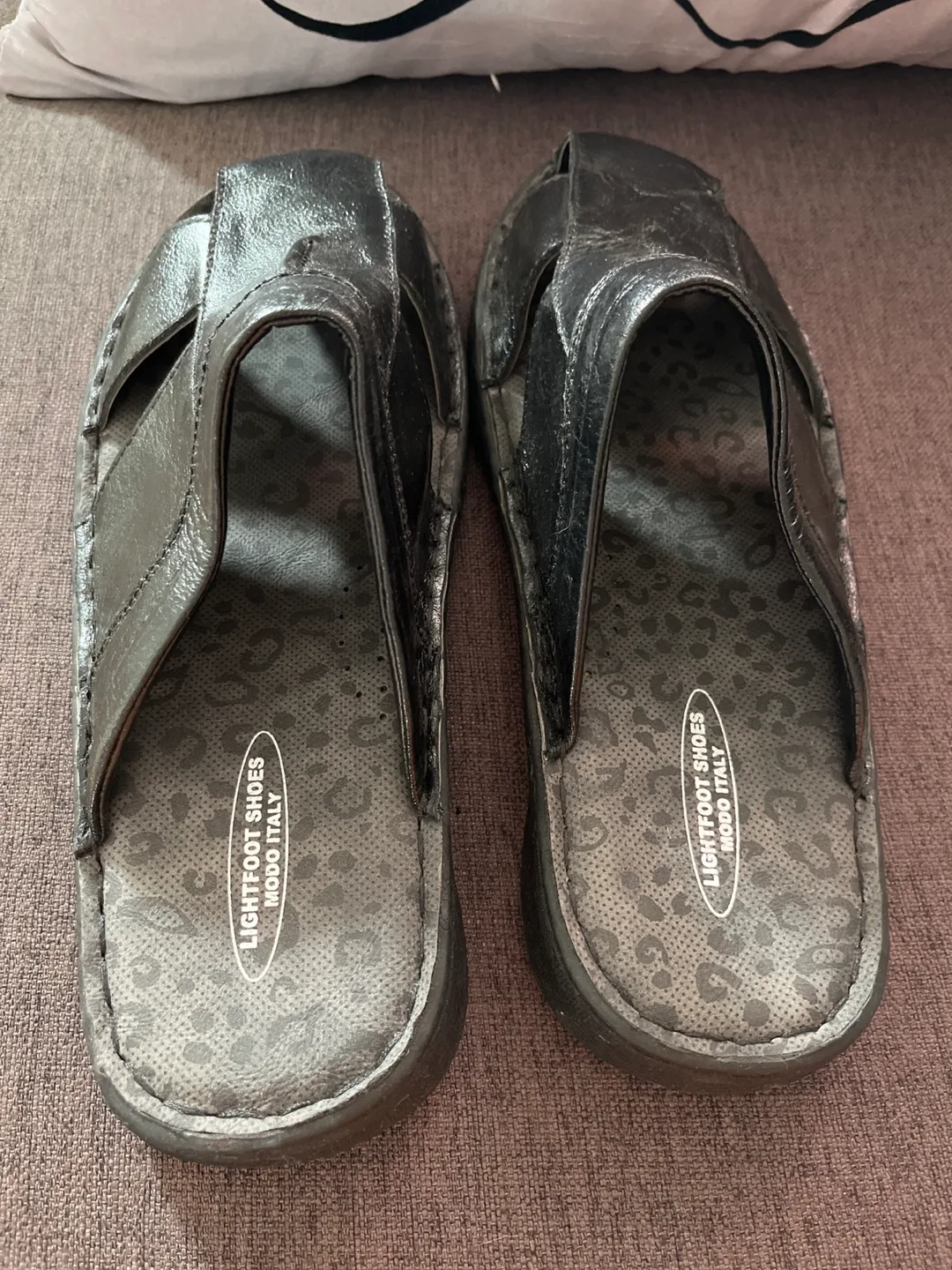 New Lightfoot Men's Leather Sandals size 10.5-11 image indicator(5)