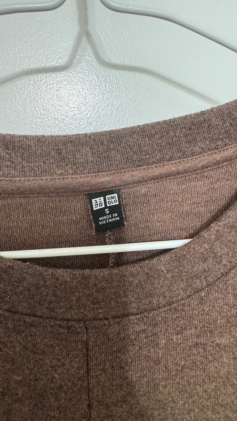 Uniqlo Brown Long Sleeve Dress Size S image indicator(5)