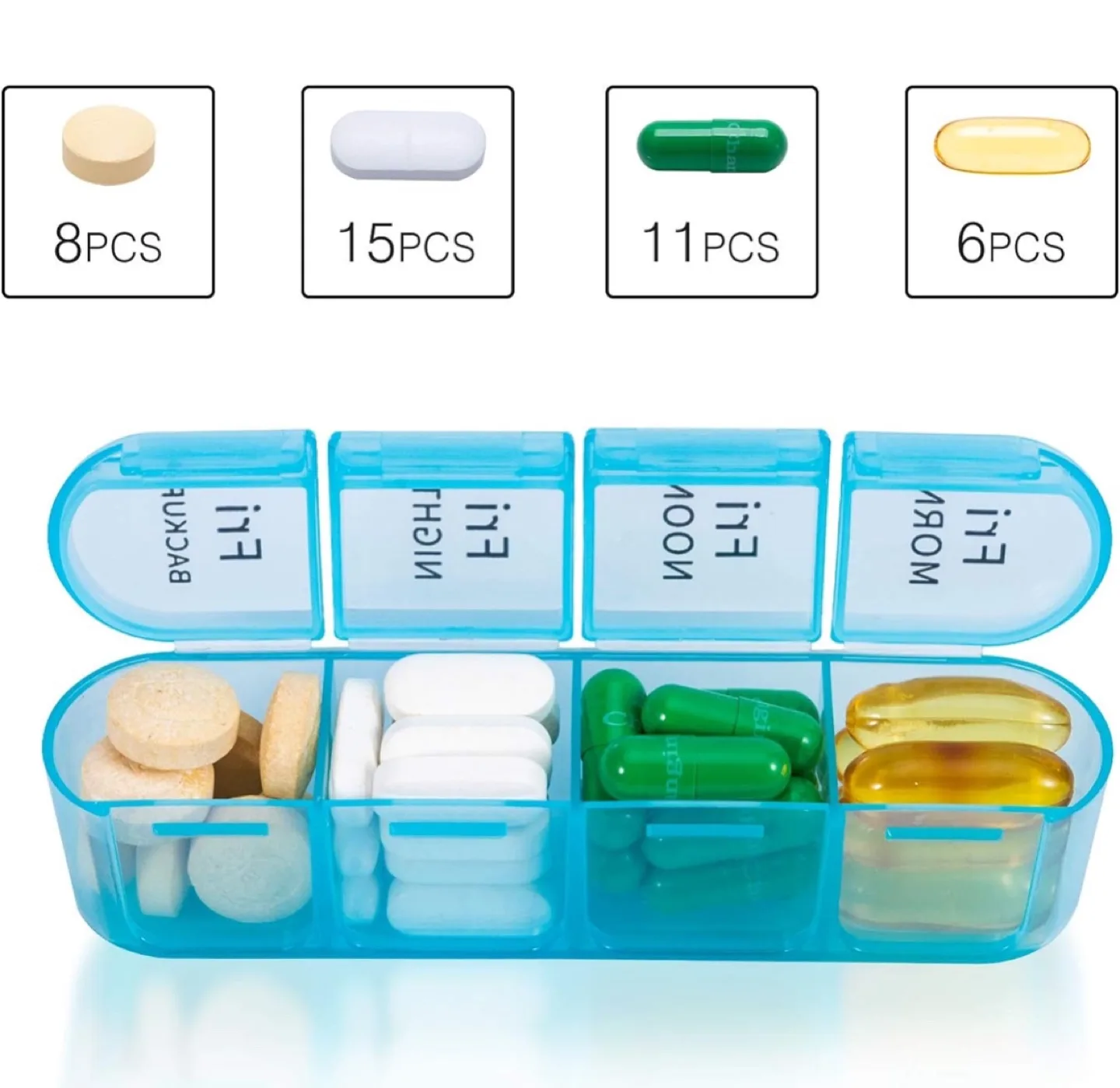 New pack Weekly Pill Organizer image indicator(2)