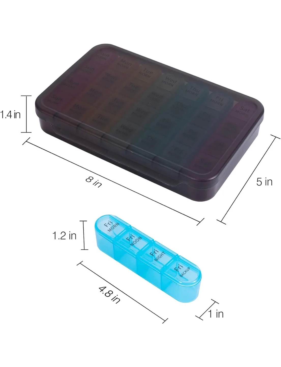 New pack Weekly Pill Organizer image indicator(6)