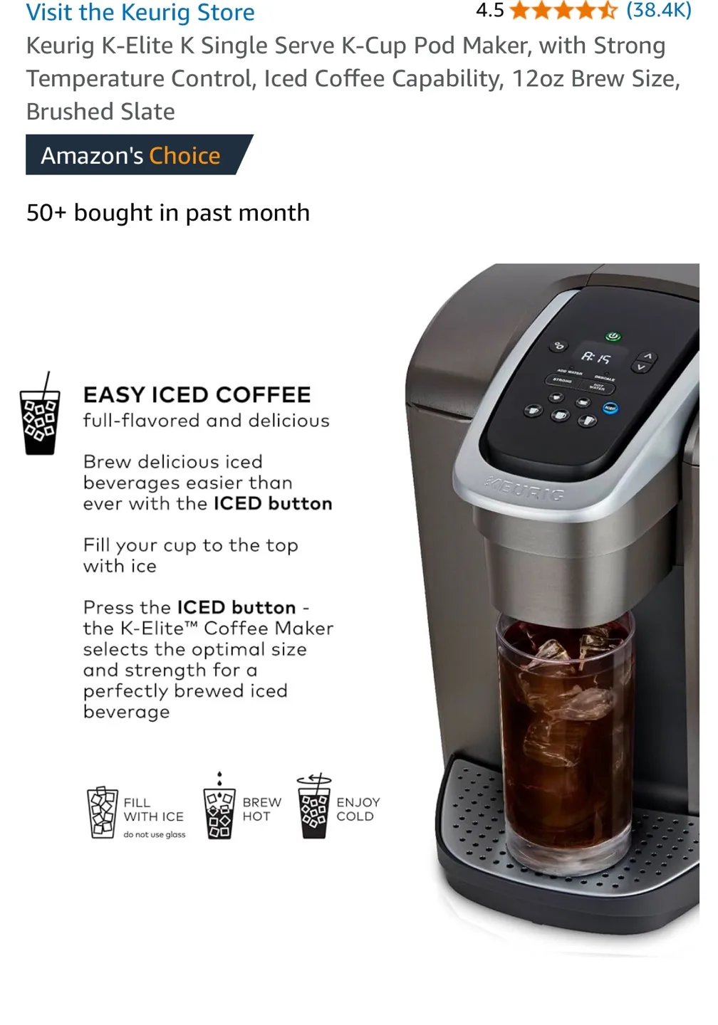 Keurig K-Elite K Coffee Maker image indicator(6)