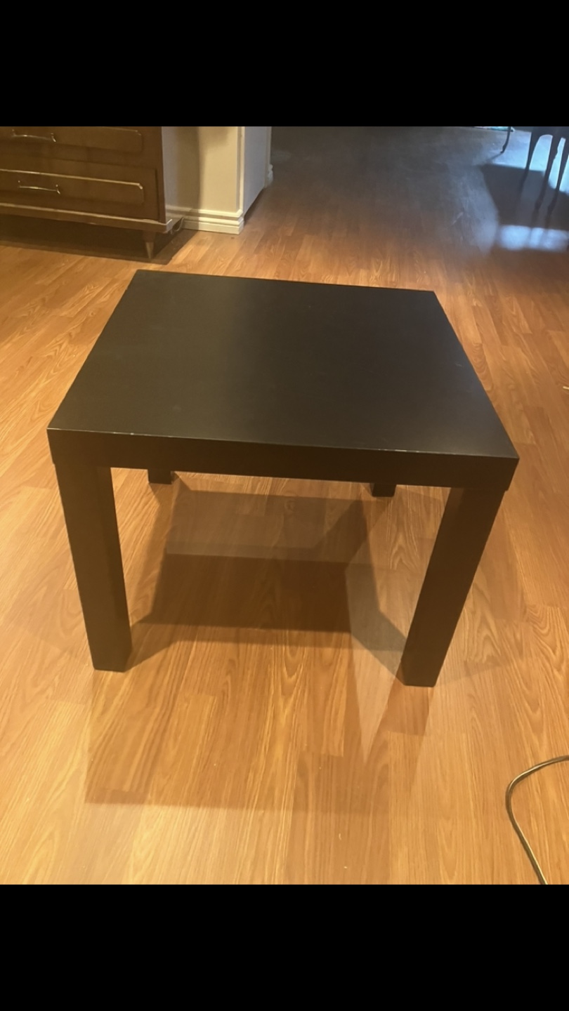 Black Square Coffee Table