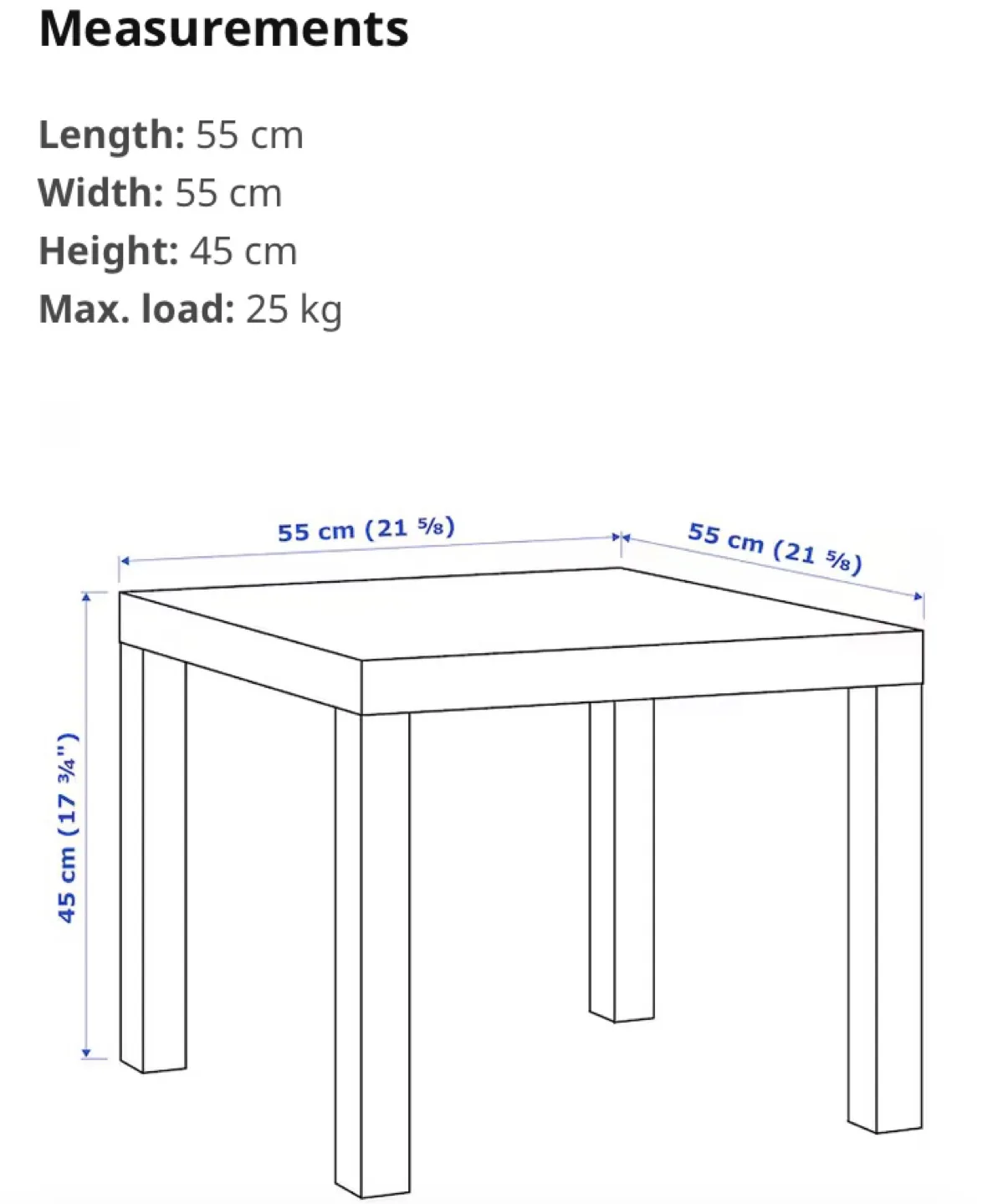 Black Square Coffee Table image indicator(3)