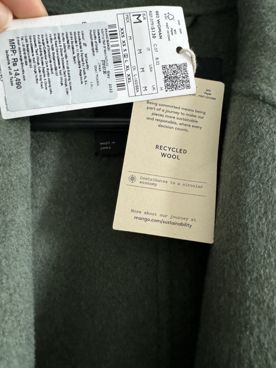 Mango Wool Coat - Brand new - photo 3
