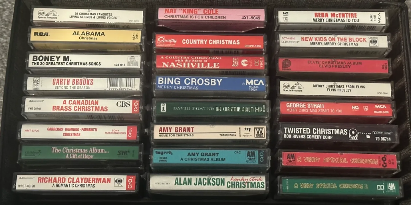 24 Christmas cassette tapes for $20 total thumbnail