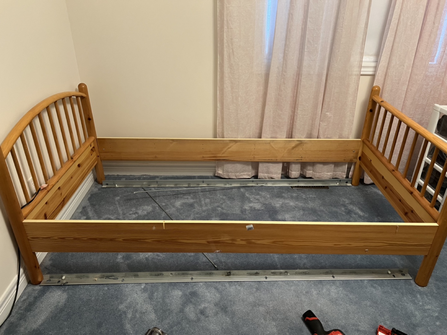 Twin Size Wooden Bed Frame