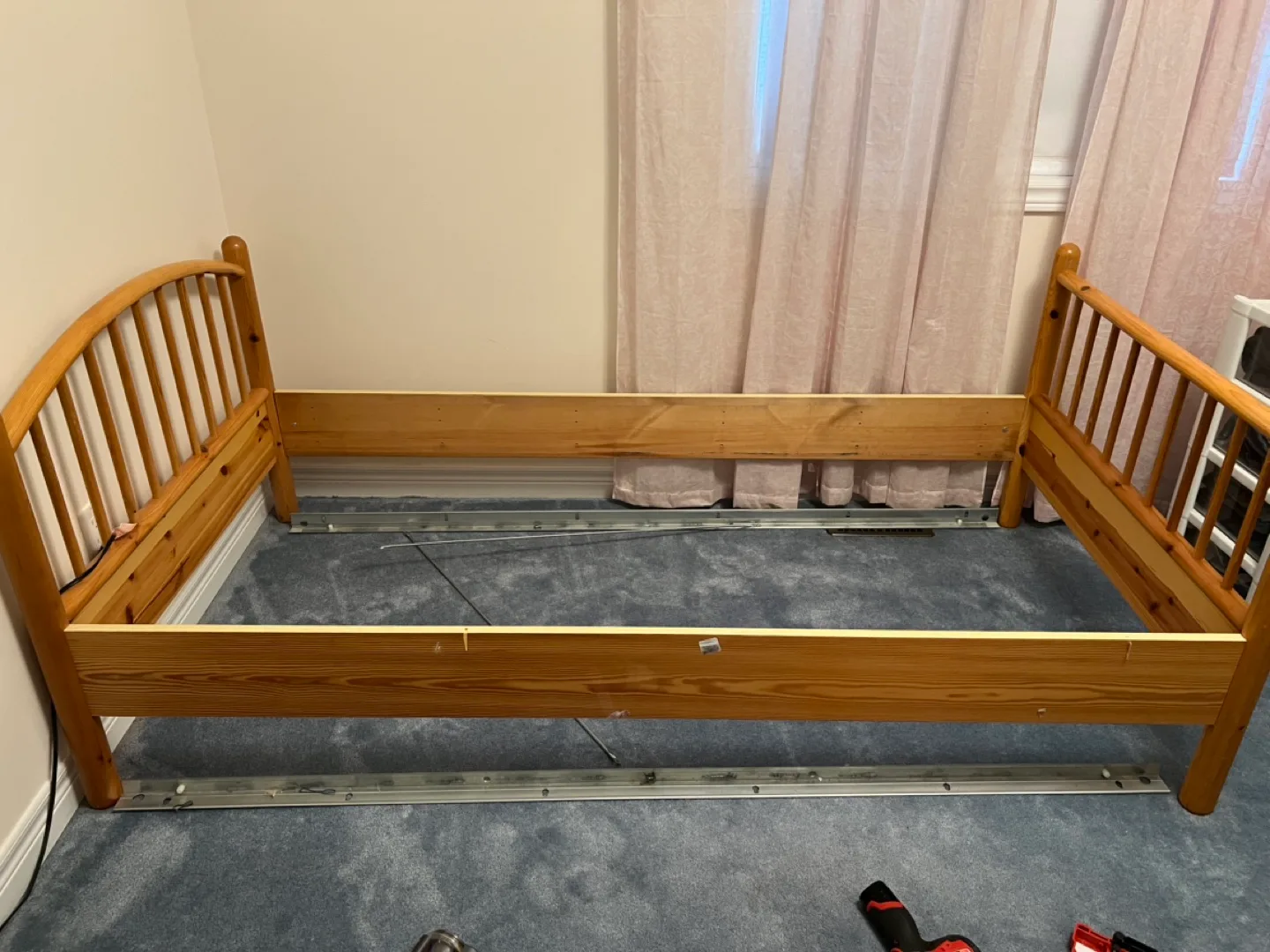 Twin Size Wooden Bed Frame thumbnail