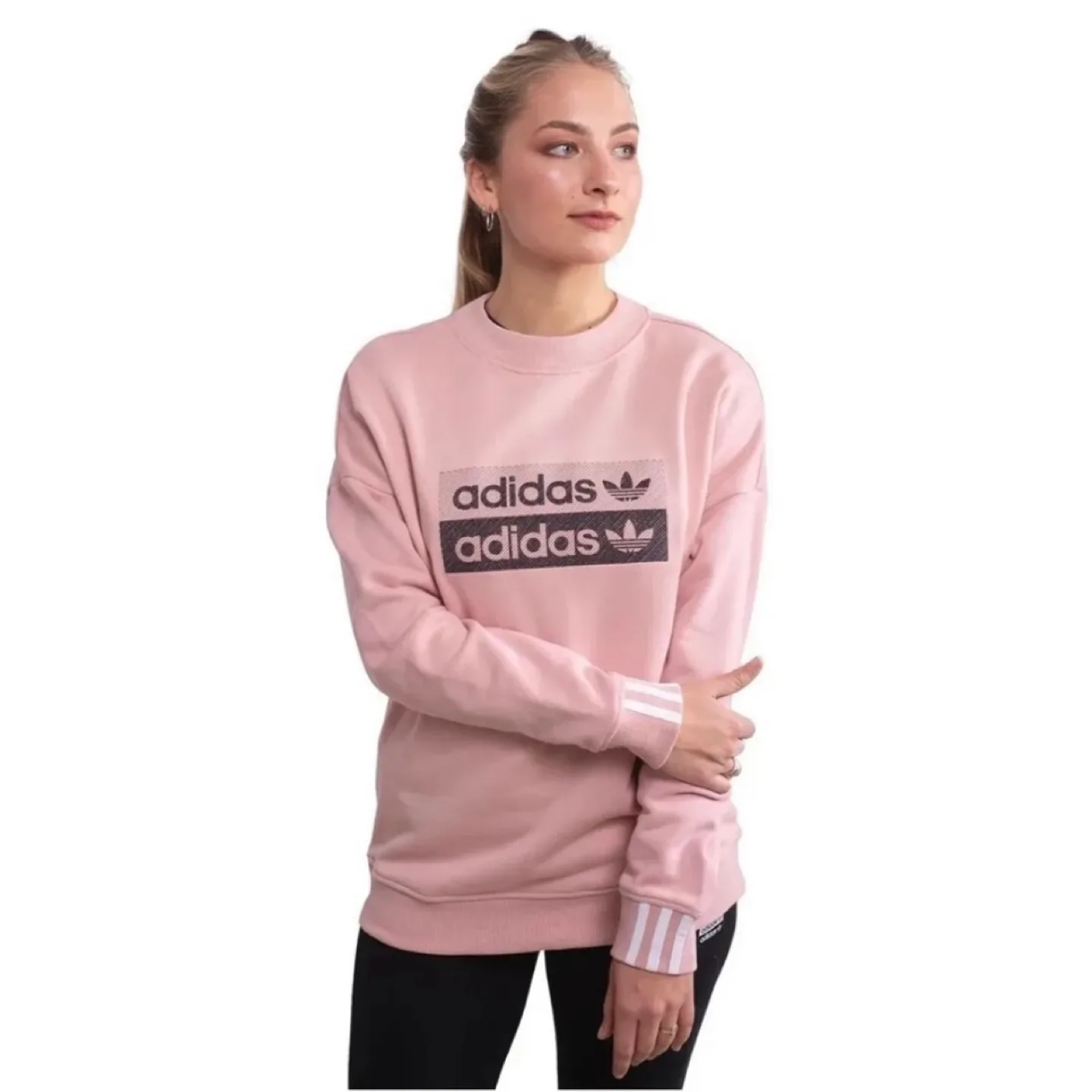Adidas Sweatshirt with Three Stripes on Cuffs image indicator(2)