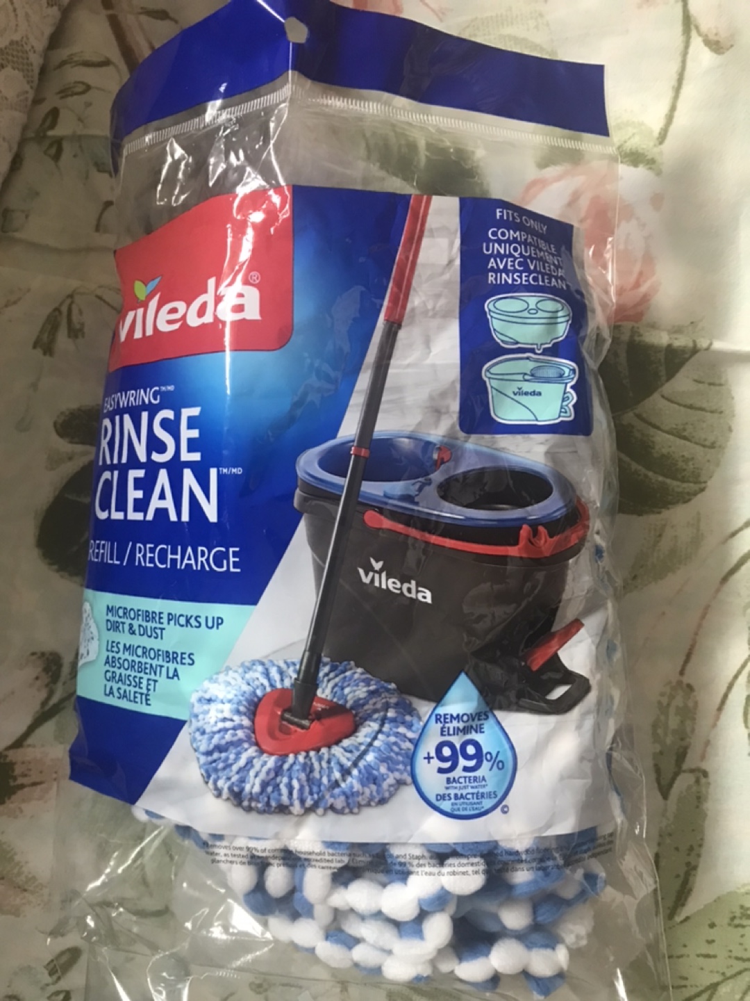 Vileda Rinse Clean Refill Mop Head small