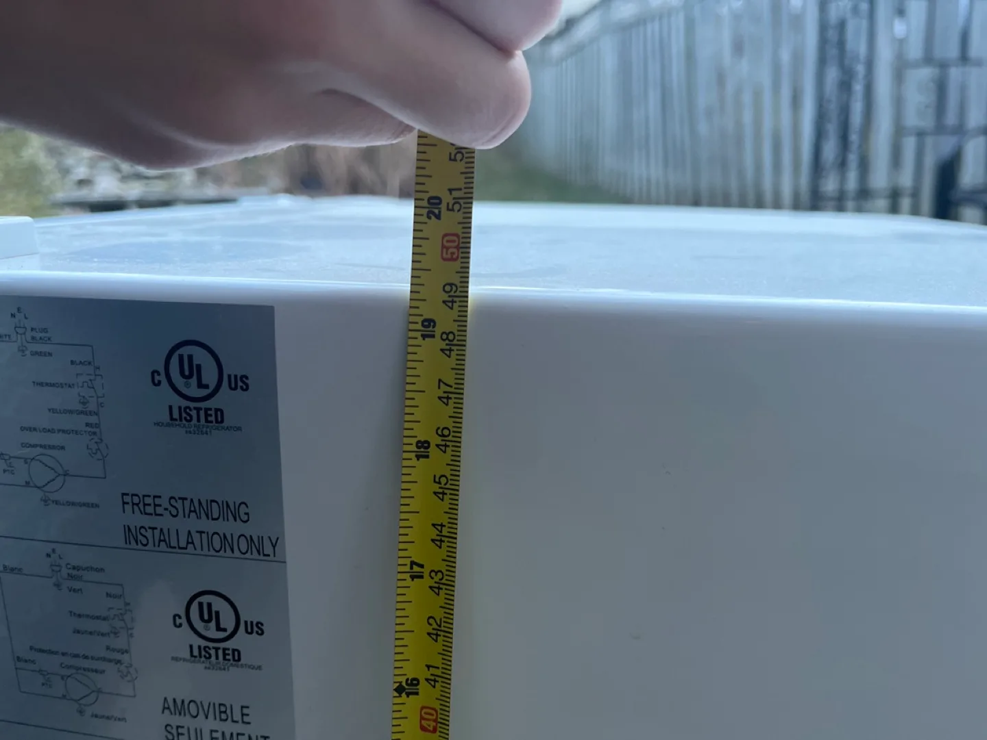 HAMILTON BEACH mini fridge with freezer (comes with tray) image indicator(9)