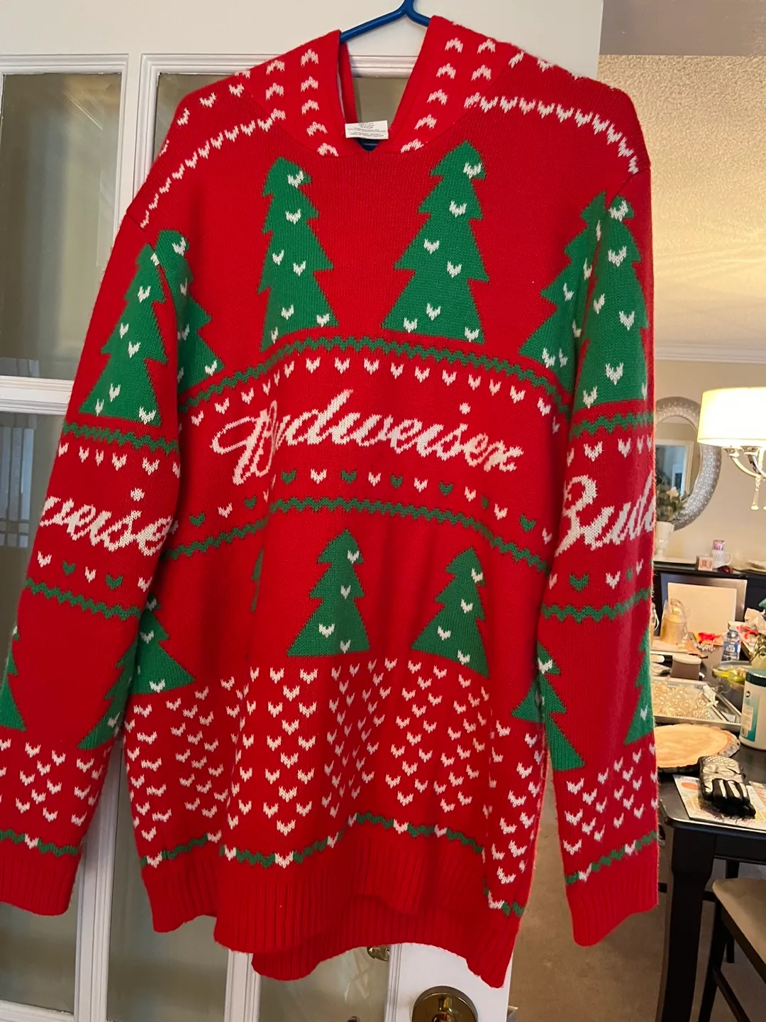 Men’s X-Large Budweiser hoodie sweater thumbnail
