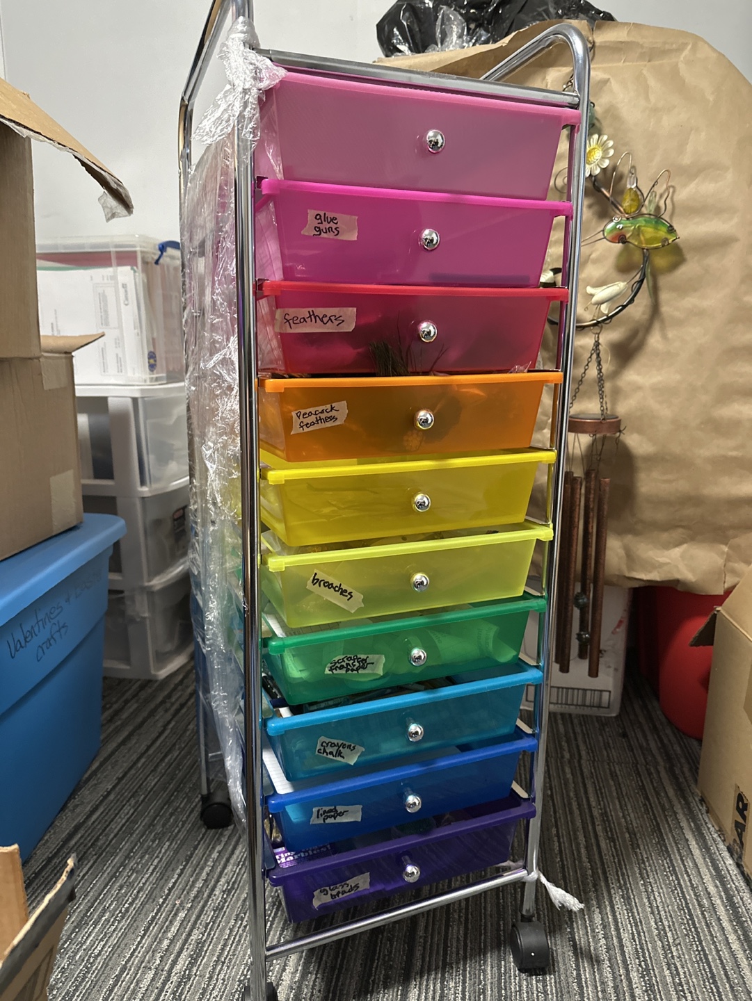 Rainbow Storage Cart