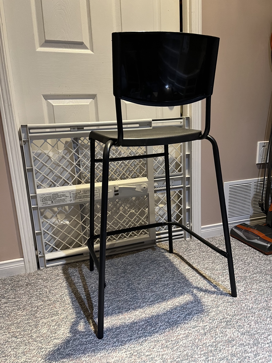IKEA - Stackable Black Counter Stools (3 total) - photo 3