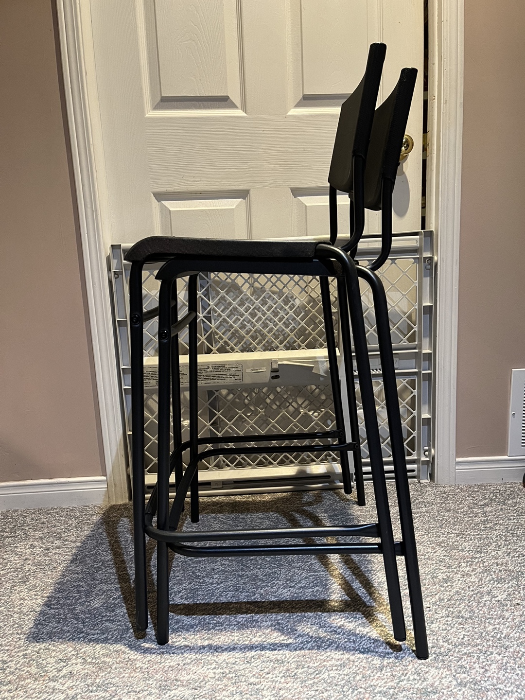 IKEA - Stackable Black Counter Stools (3 total) - photo 4